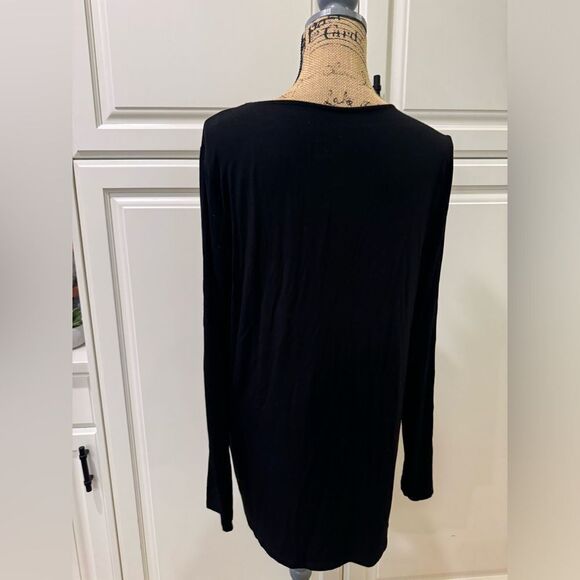 SAKS 5th Avenue black shirt tunic - Picture 3 of 4